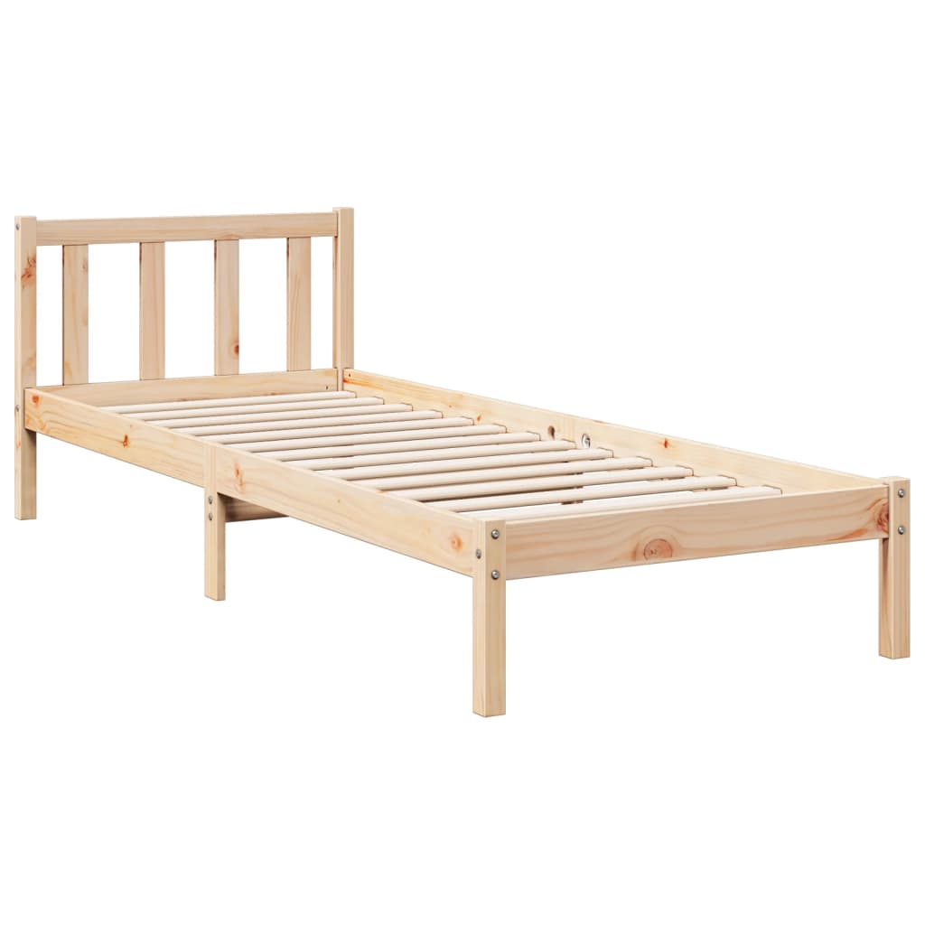 tömör fenyőfa extra hosszú ágykeret matrac nélkül 90 x 220 cm