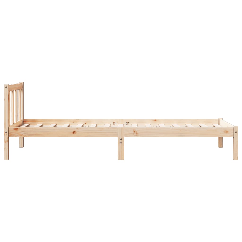 tömör fenyőfa extra hosszú ágykeret matrac nélkül 90 x 220 cm