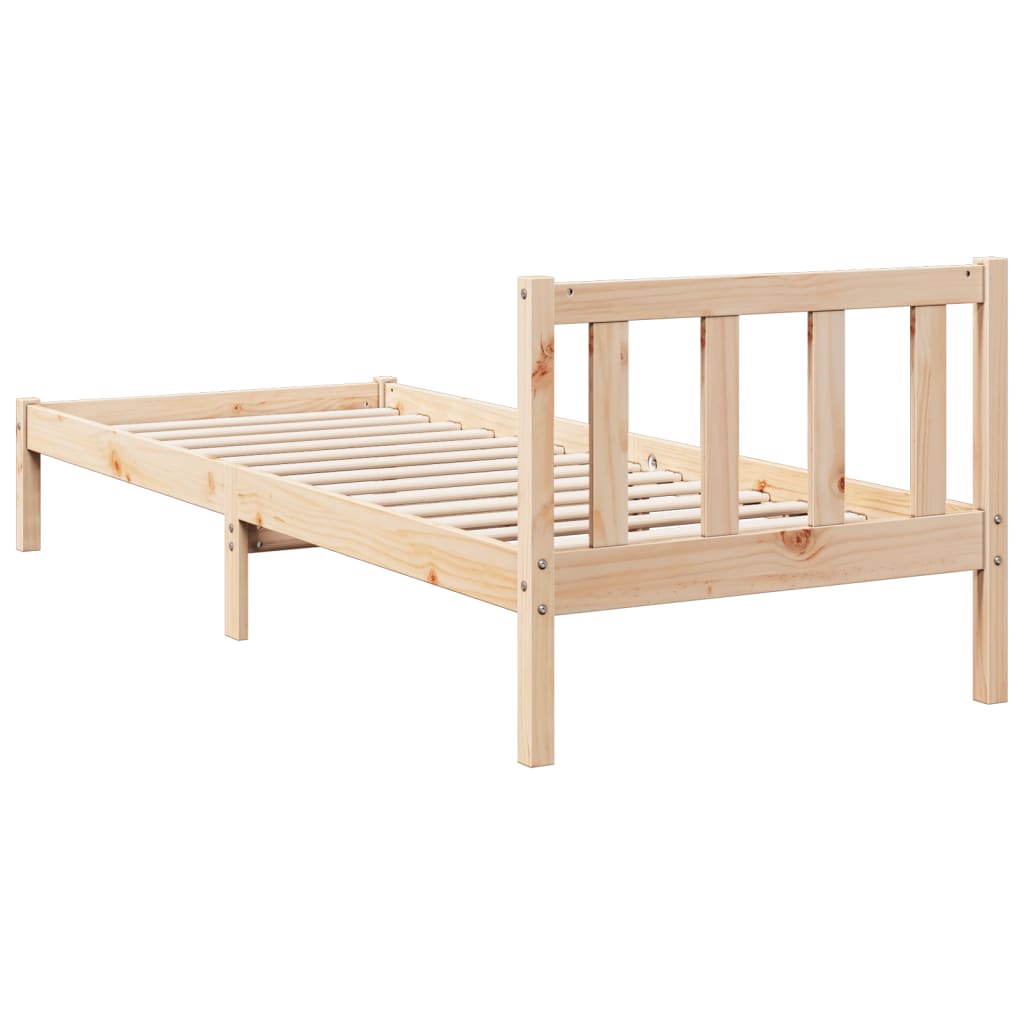 tömör fenyőfa extra hosszú ágykeret matrac nélkül 90 x 220 cm