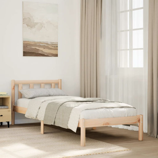 tömör fenyőfa extra hosszú ágykeret matrac nélkül 90 x 220 cm
