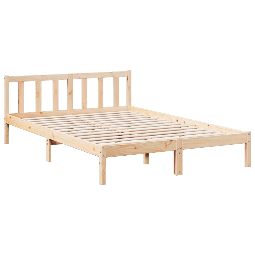 tömör fenyőfa extra hosszú ágykeret matrac nélkül 140 x 220 cm