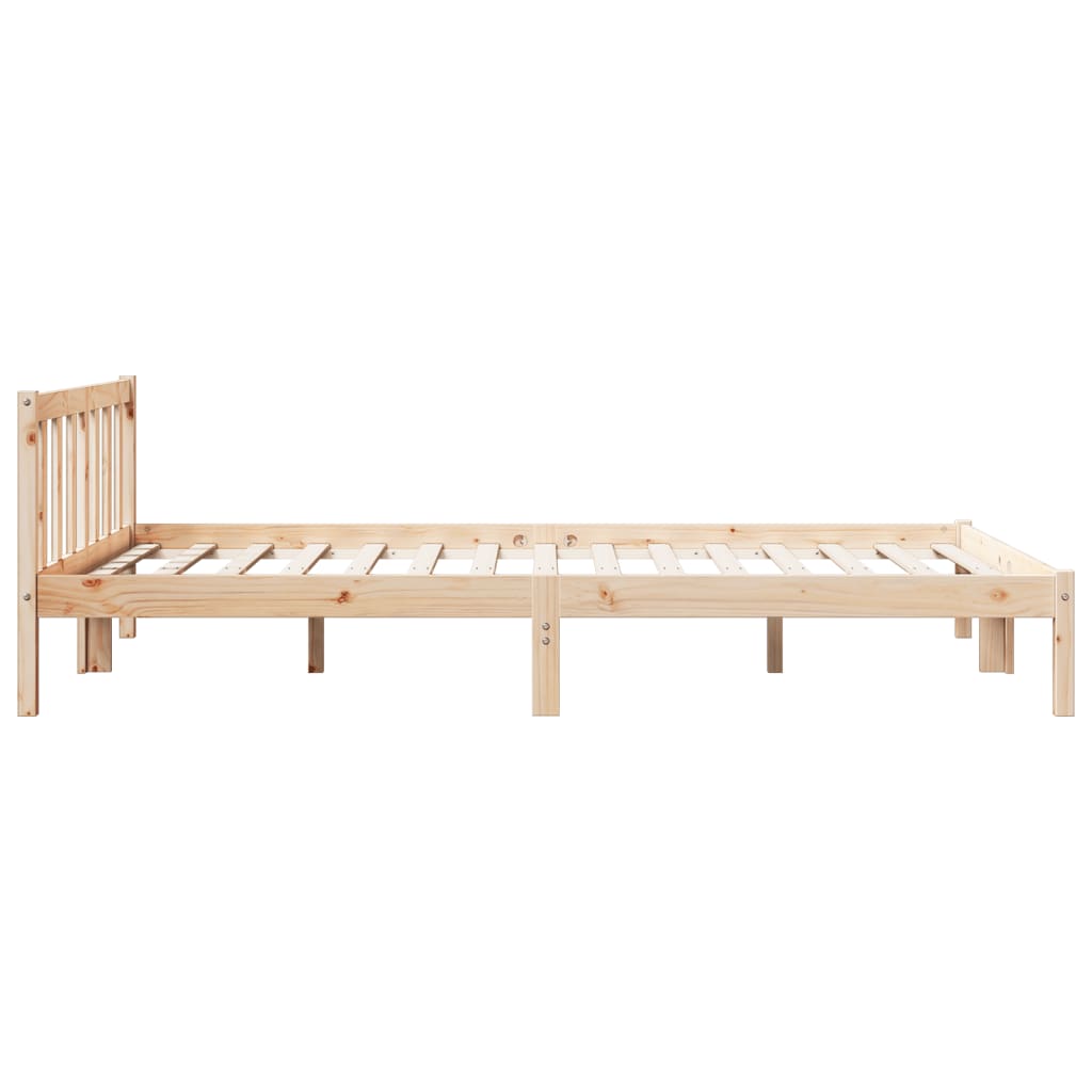 tömör fenyőfa extra hosszú ágykeret matrac nélkül 140 x 220 cm