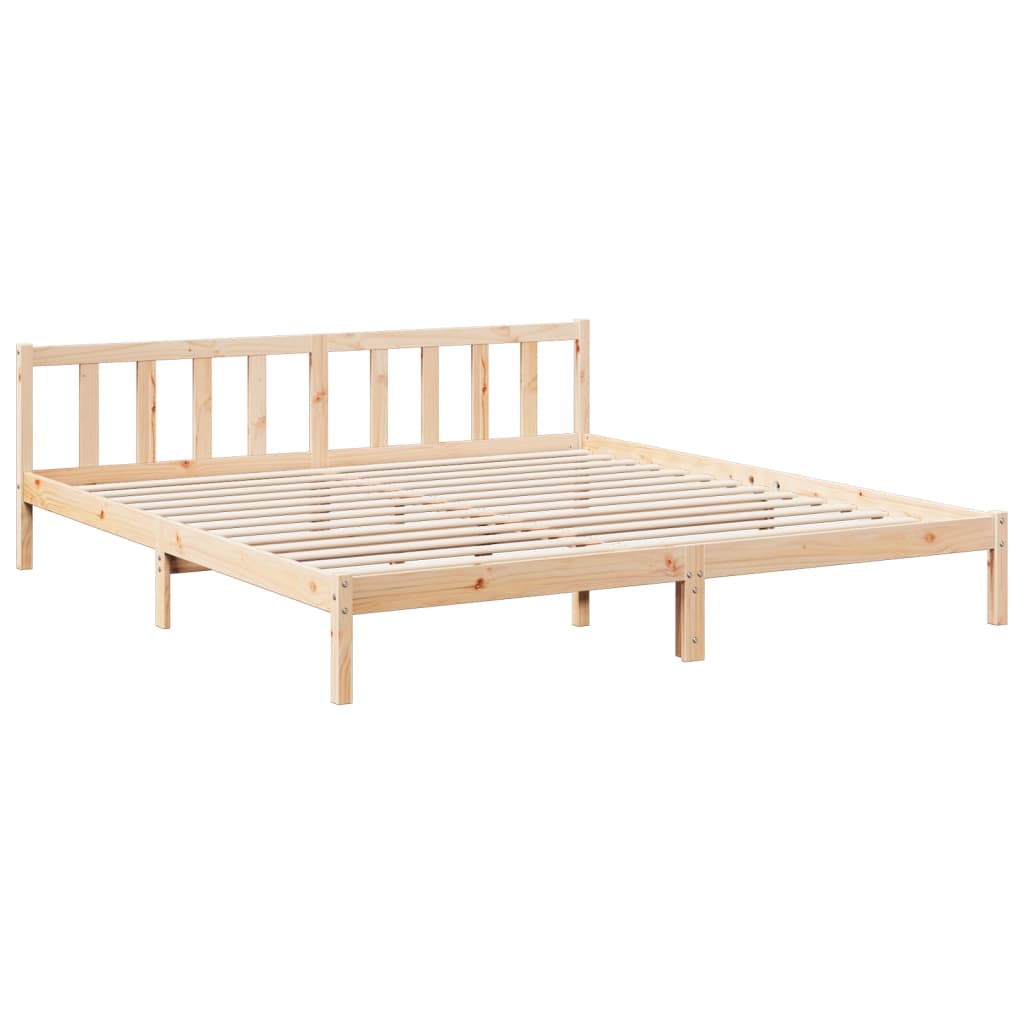 tömör fenyőfa extra hosszú ágykeret matrac nélkül 180 x 220 cm
