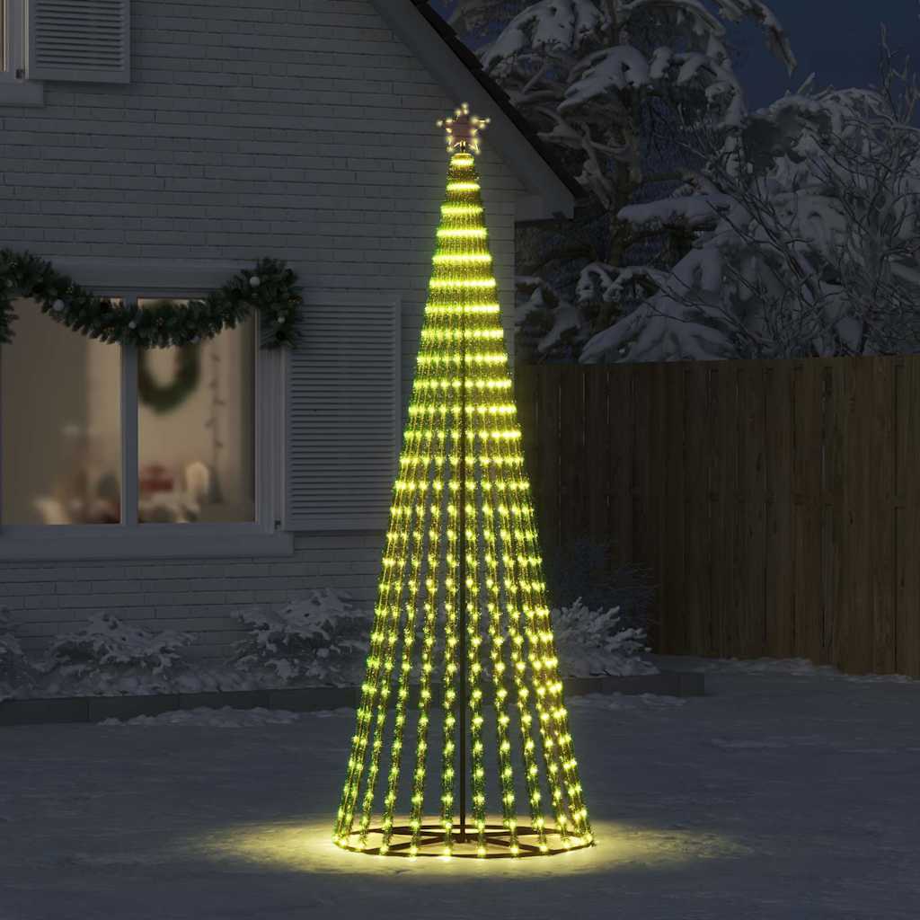 meleg fehér LED karácsonyfa 475 LED 247 cm