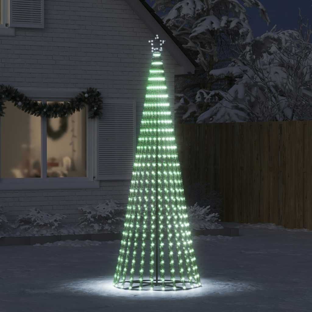 hideg fehér LED karácsonyfa 475 LED 247 cm
