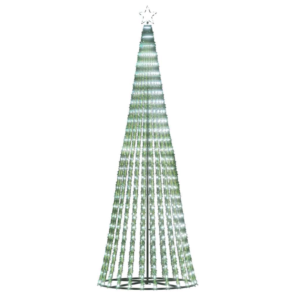 hideg fehér LED karácsonyfa 475 LED 247 cm