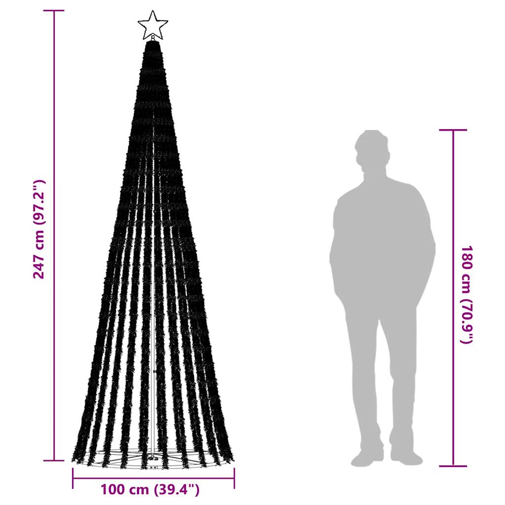 hideg fehér LED karácsonyfa 475 LED 247 cm