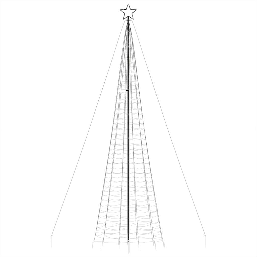 meleg fehér LED karácsonyfa tüskékkel 1534 LED 500 cm