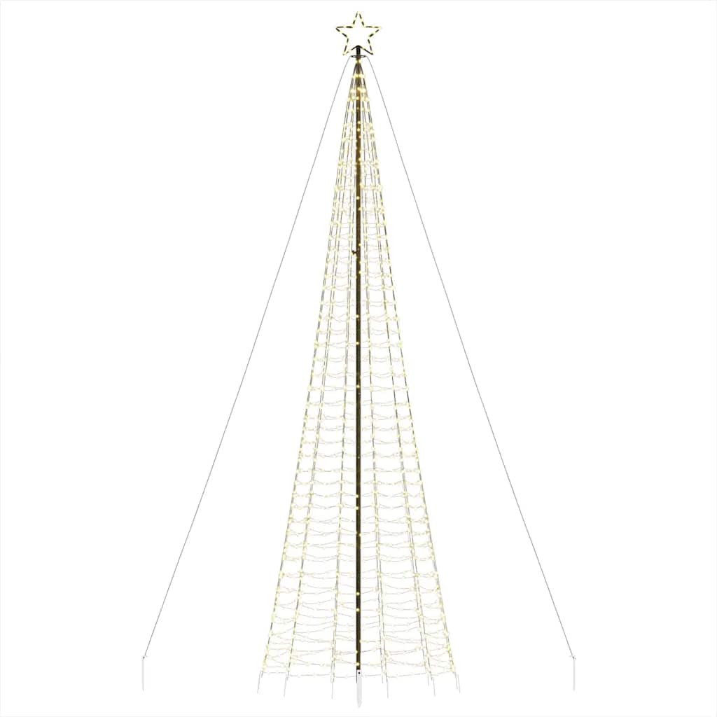 meleg fehér LED karácsonyfa tüskékkel 1534 LED 500 cm