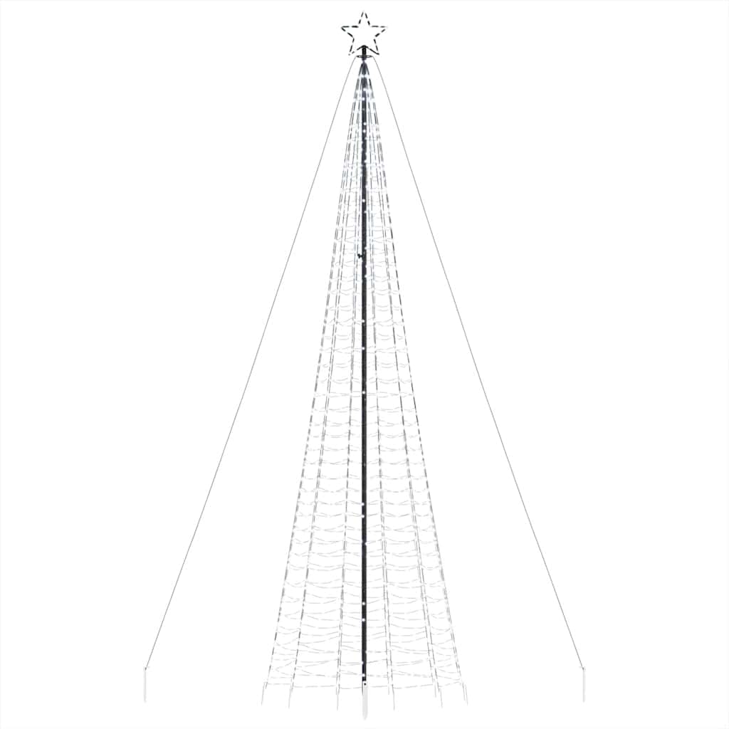 hideg fehér LED karácsonyfa tüskékkel 1534 LED 500 cm