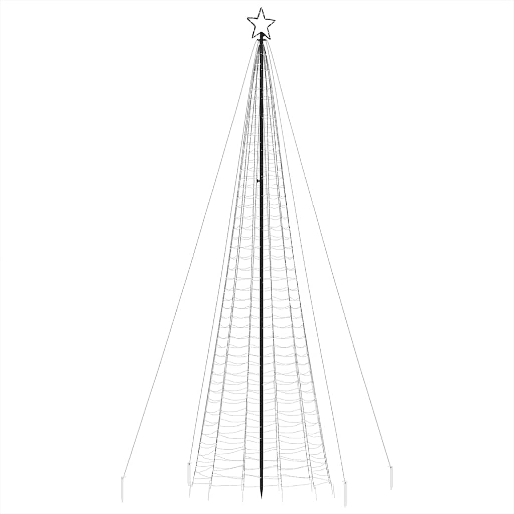 hideg fehér LED karácsonyfa tüskékkel 1534 LED 500 cm
