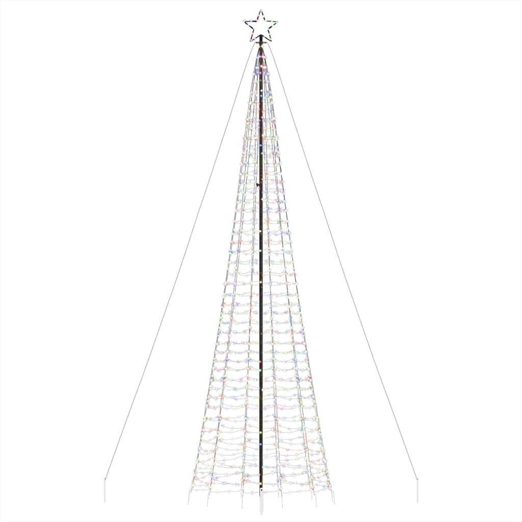 színes LED karácsonyfa tüskékkel 1534 LED 500 cm