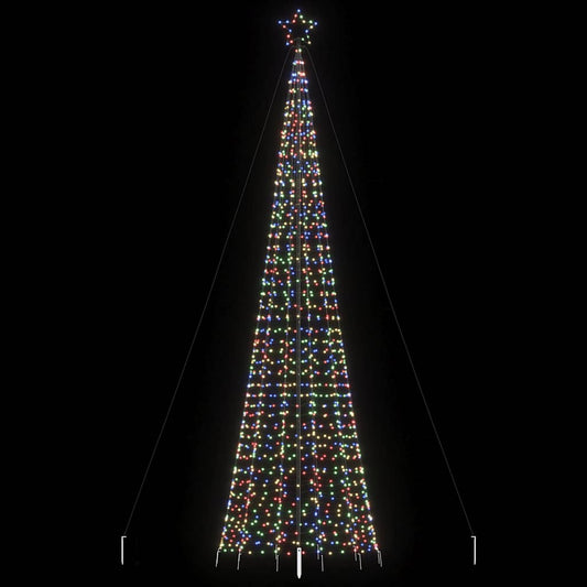 színes LED karácsonyfa tüskékkel 1534 LED 500 cm
