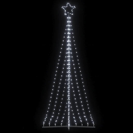 hideg fehér LED karácsonyfa 447 LED 249 cm