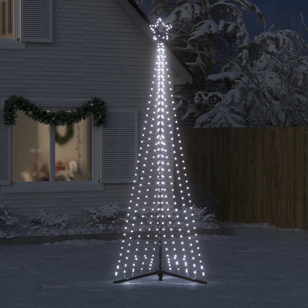 hideg fehér LED karácsonyfa 495 LED 300,5 cm