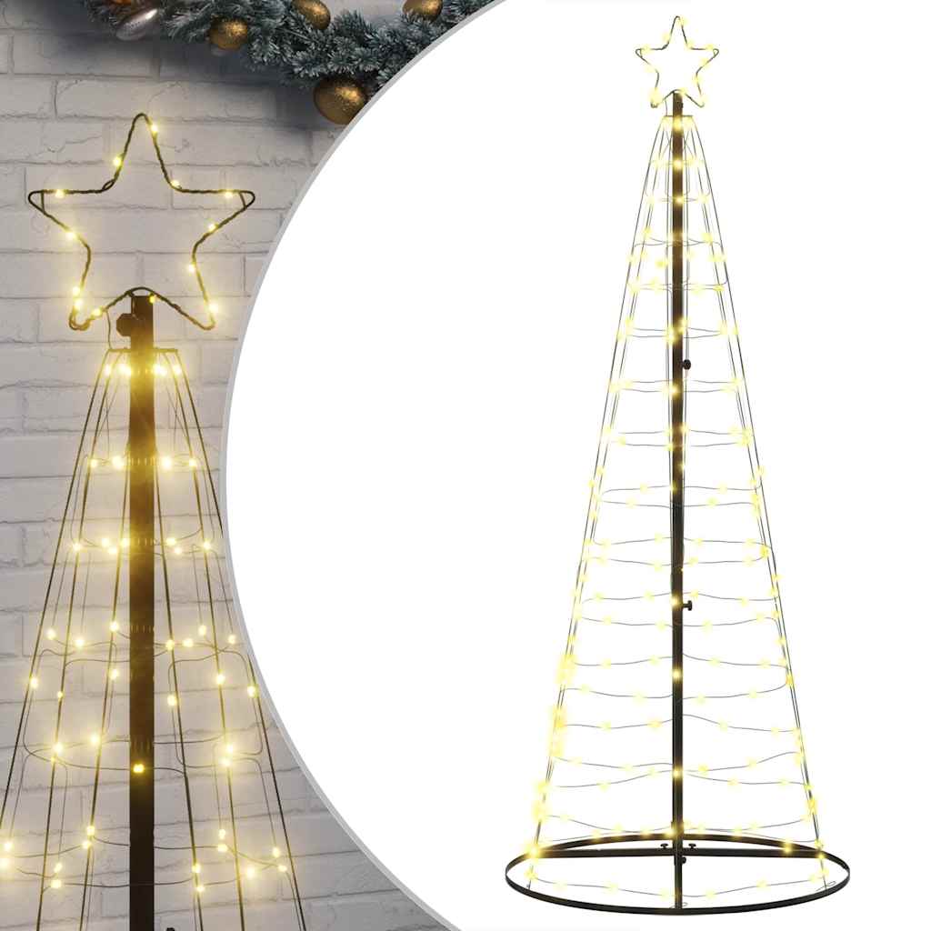meleg fehér LED karácsonyfa 200 LED 182 cm