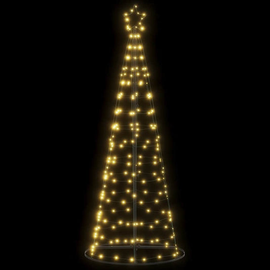 meleg fehér LED karácsonyfa 200 LED 182 cm