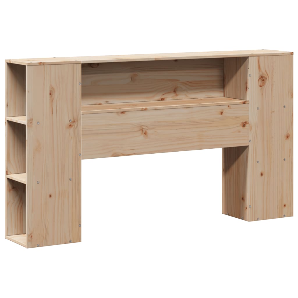 tömör fenyőfa fejtámla tárolóval 120 cm