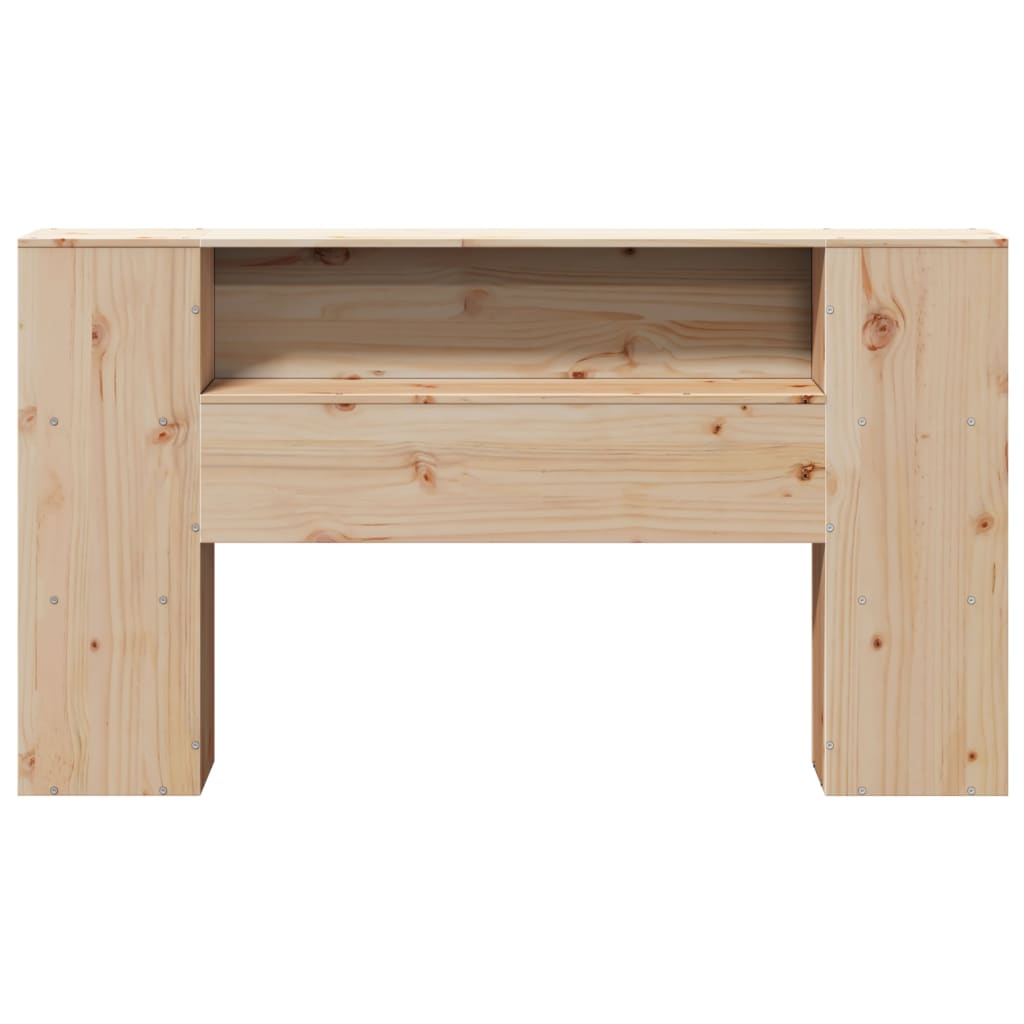 tömör fenyőfa fejtámla tárolóval 120 cm