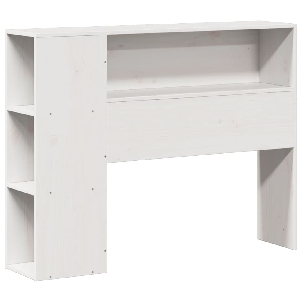 fehér tömör fenyőfa fejtámla tárolóval 75 cm