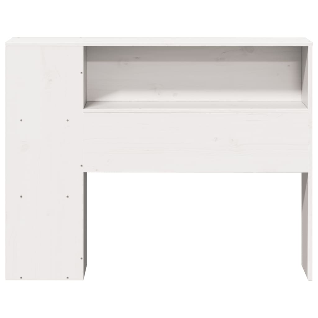 fehér tömör fenyőfa fejtámla tárolóval 75 cm
