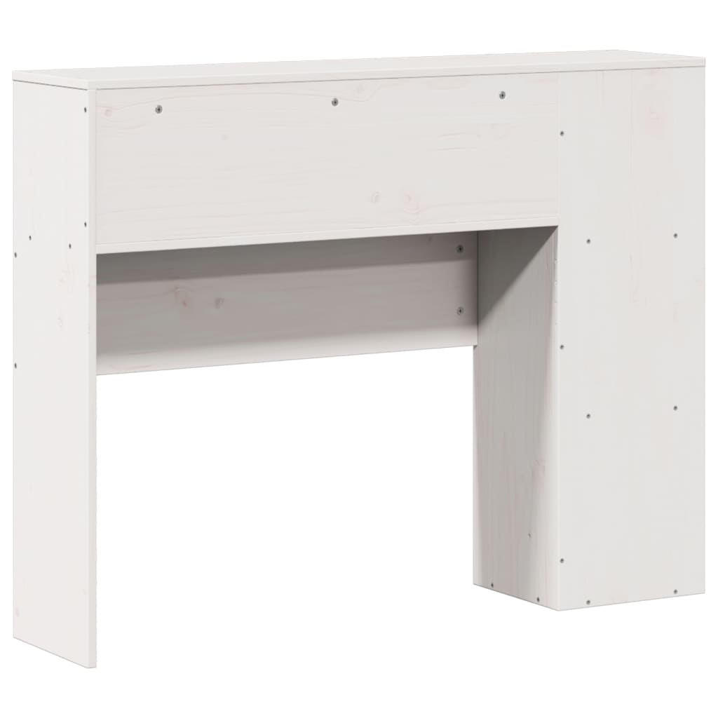 fehér tömör fenyőfa fejtámla tárolóval 75 cm
