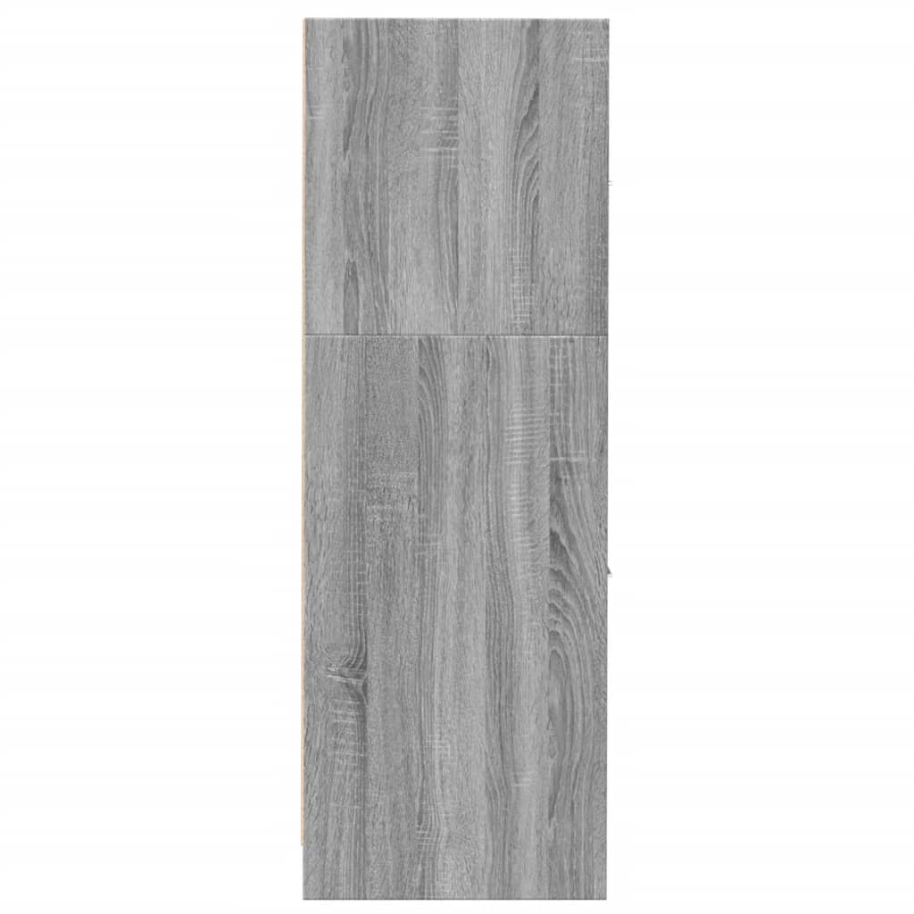 szürke sonoma színű szerelt fa patikaszekrény 30x118x77,5 cm