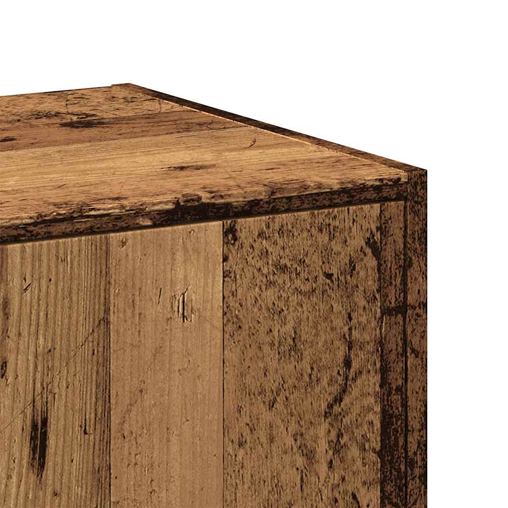 antik fa színű szerelt fa patikaszekrény 30 x 41 x 118 cm