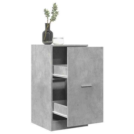 betonszürke szerelt fa patikaszekrény 40 x 41 x 77,5 cm