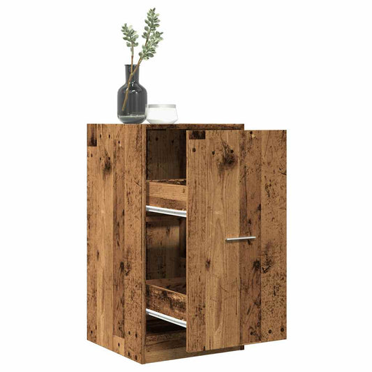 antik fa színű szerelt fa patikaszekrény 40 x 41 x 77,5 cm