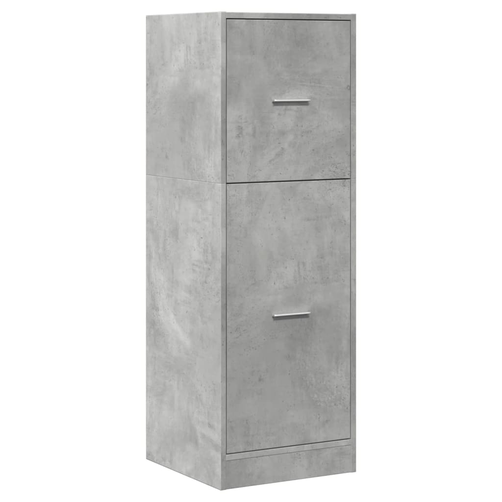 betonszürke szerelt fa patikaszekrény 40 x 41 x 118 cm