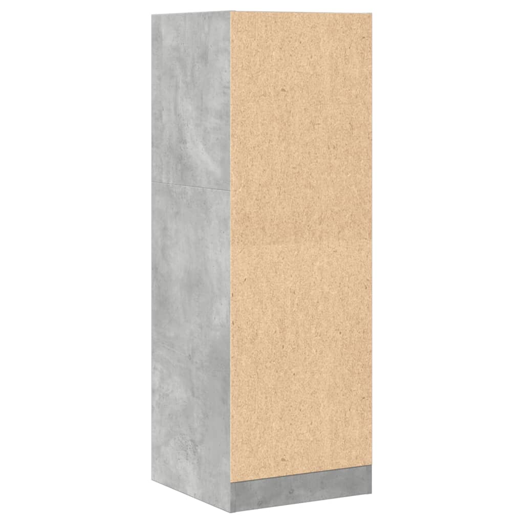 betonszürke szerelt fa patikaszekrény 40 x 41 x 118 cm