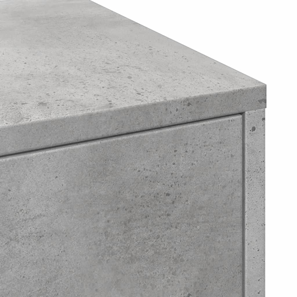 betonszürke szerelt fa görgős keskeny fürdőszobaszekrény