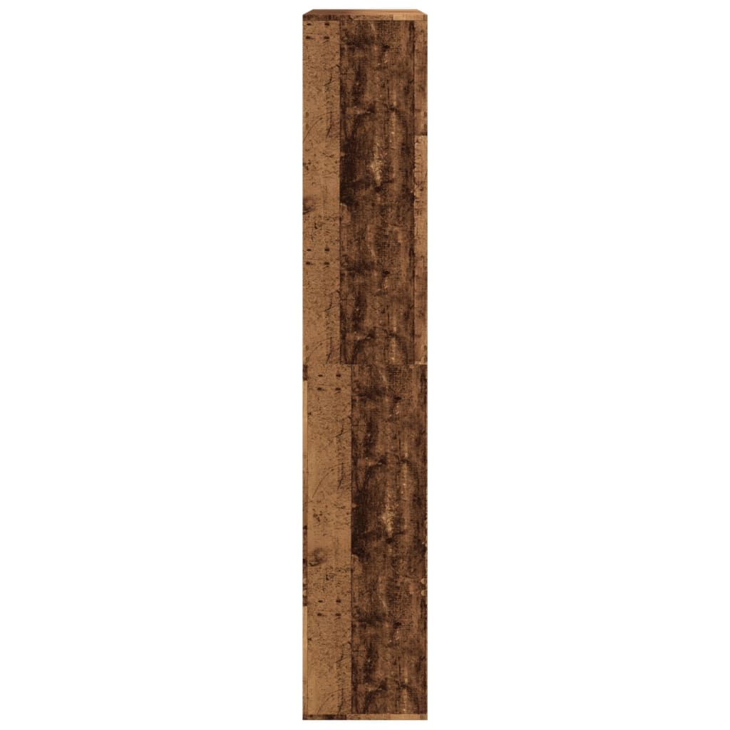 antik fa színű szerelt fa könyvespolc 100 x 33 x 187,5 cm