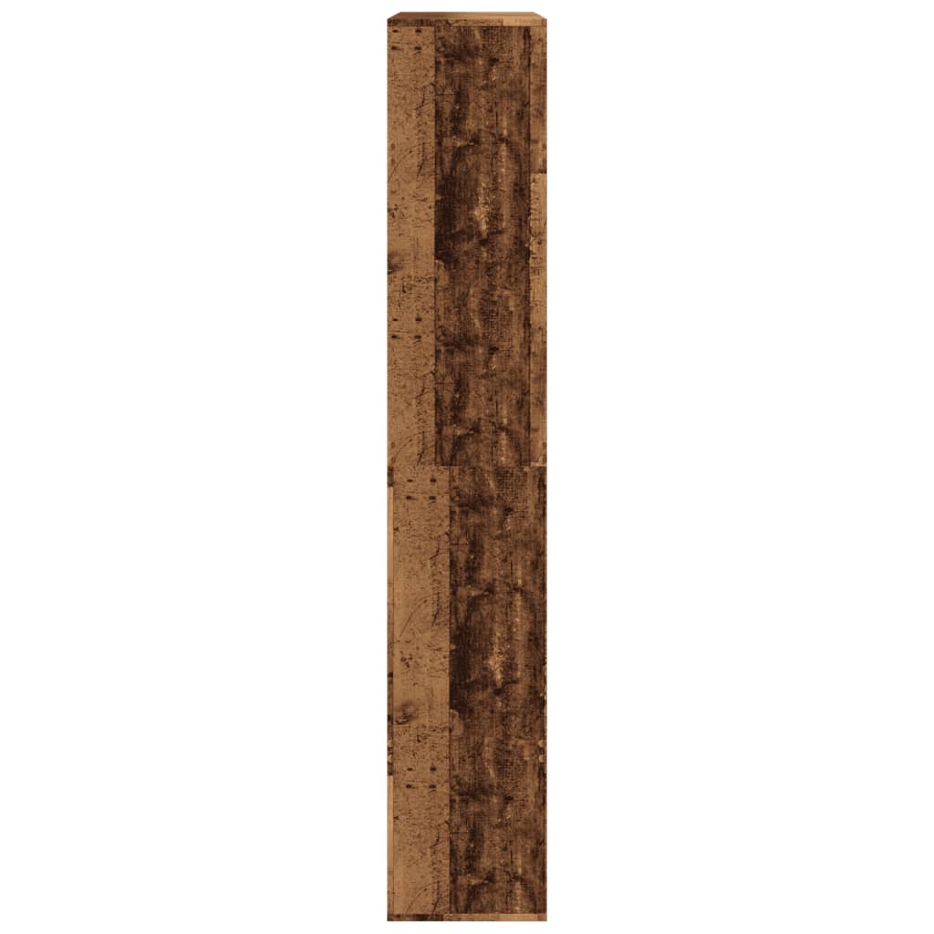 antik fa színű szerelt fa térelválasztó 100 x 33 x 187,5 cm