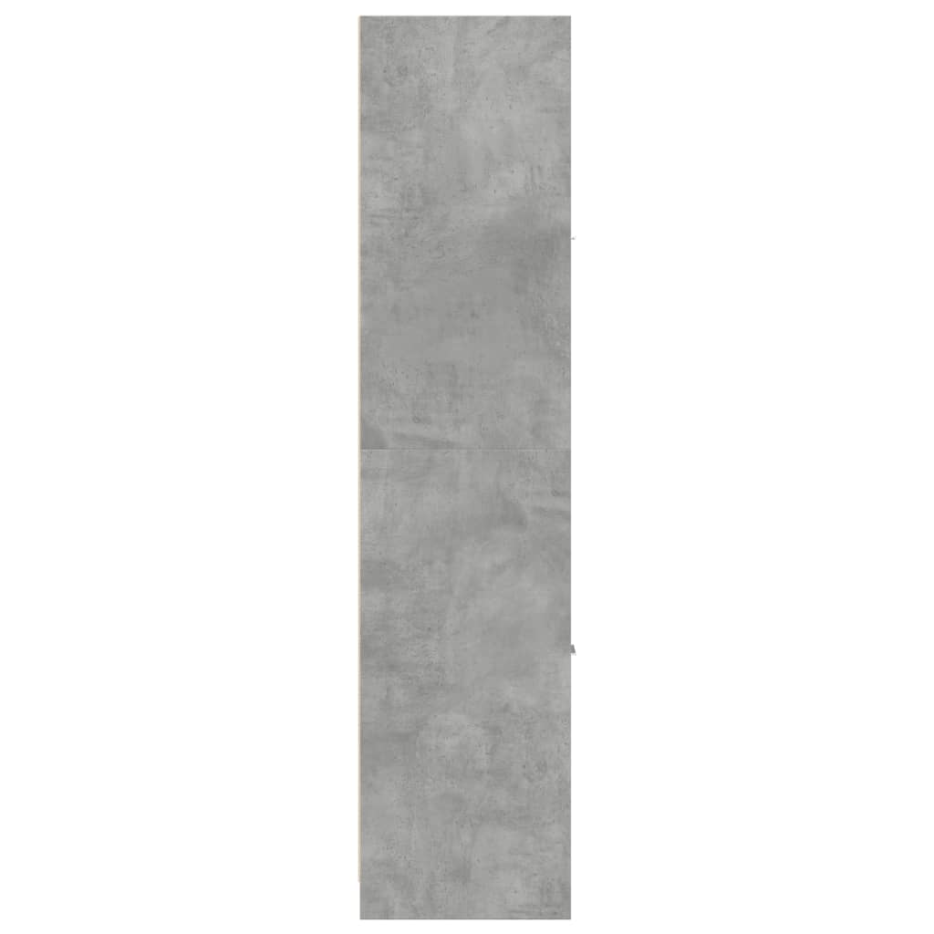 betonszürke szerelt fa patikaszekrény 30 x 41 x 174,5 cm