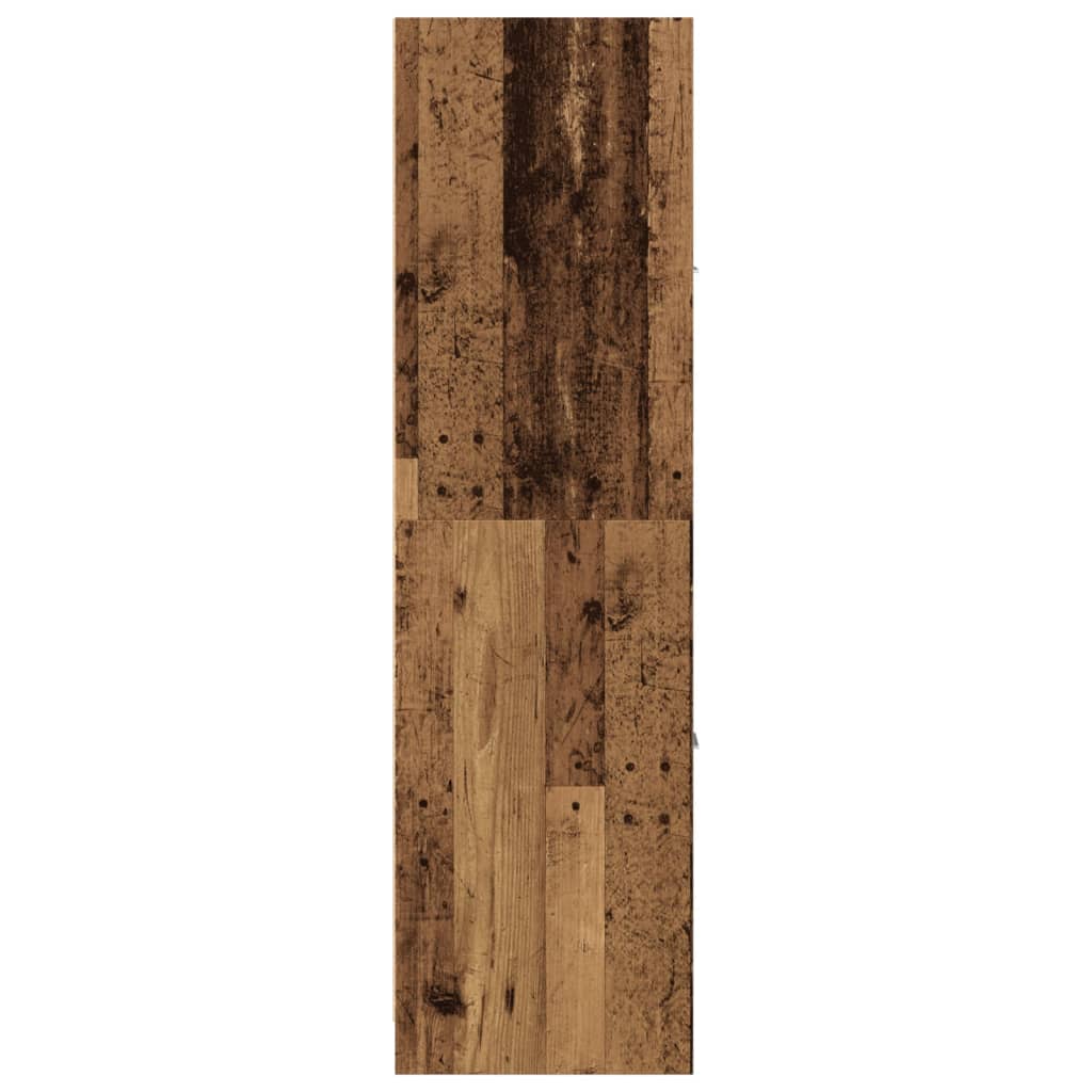 antik fa színű szerelt fa patikaszekrény 40 x 41 x 144,5 cm