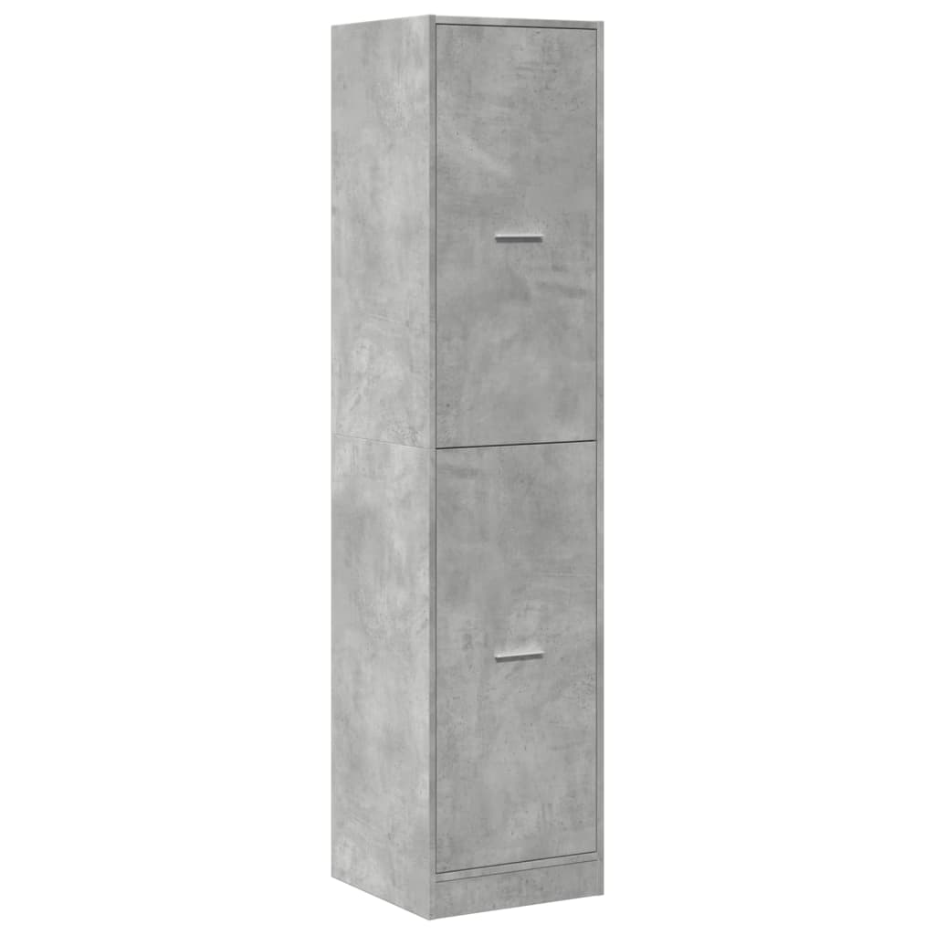 betonszürke szerelt fa patikaszekrény 40 x 41 x 174,5 cm
