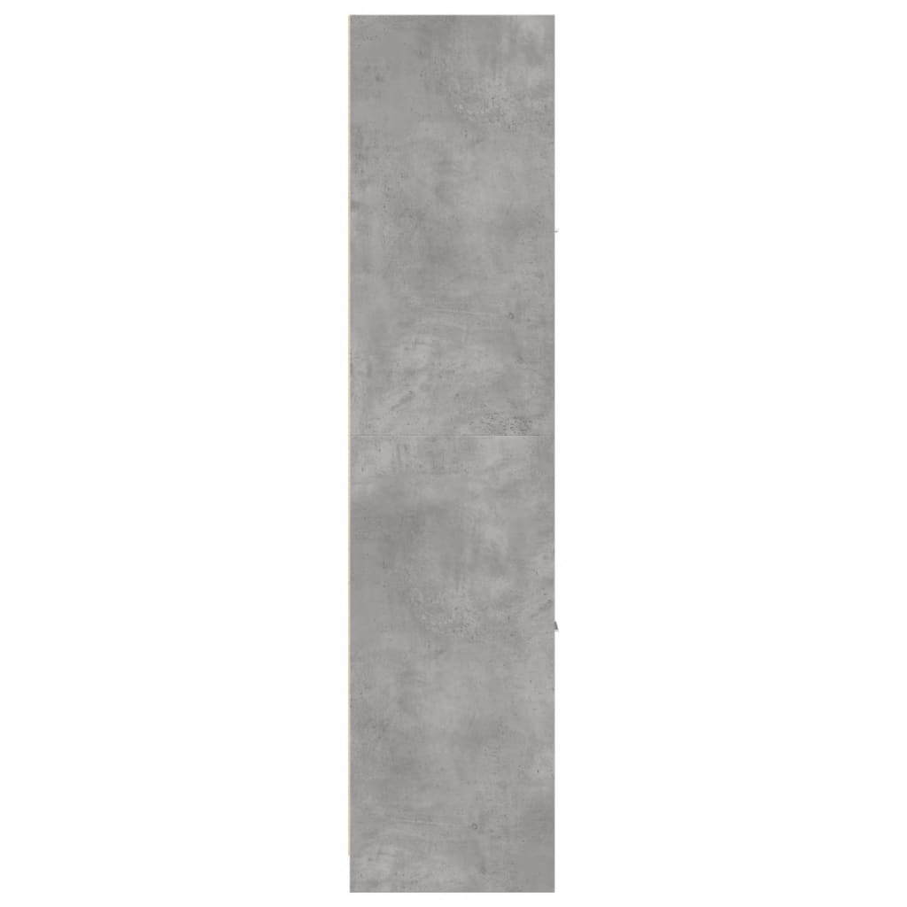 betonszürke szerelt fa patikaszekrény 40 x 41 x 174,5 cm