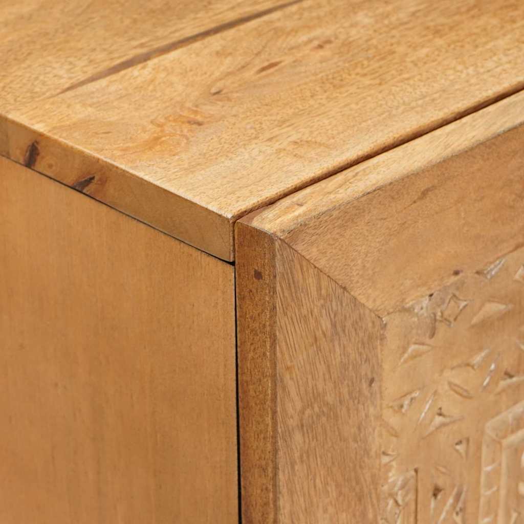 Széf 3 pcs Barna 60 x 33 x 75 cm tömör mangófa