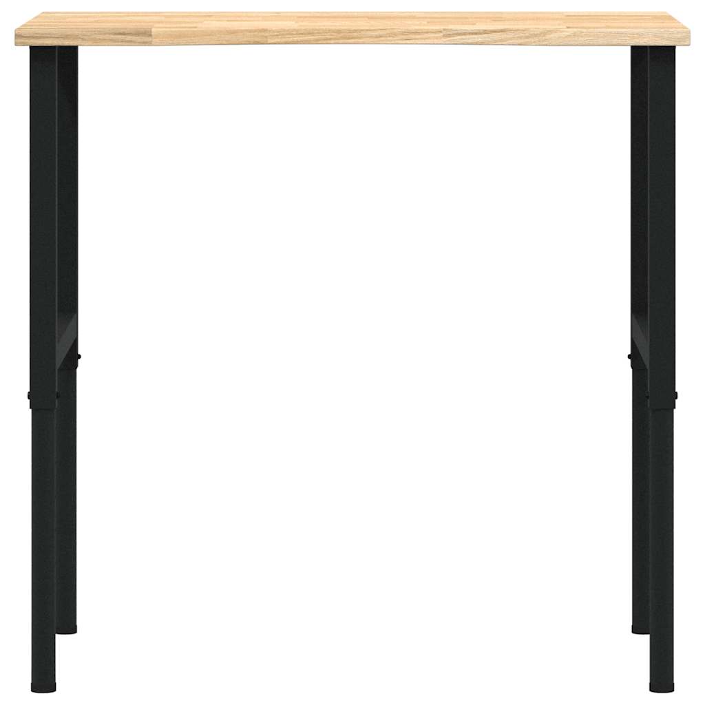 tömör tölgyfa munkapad 100 x 60 x (71,5-98) cm