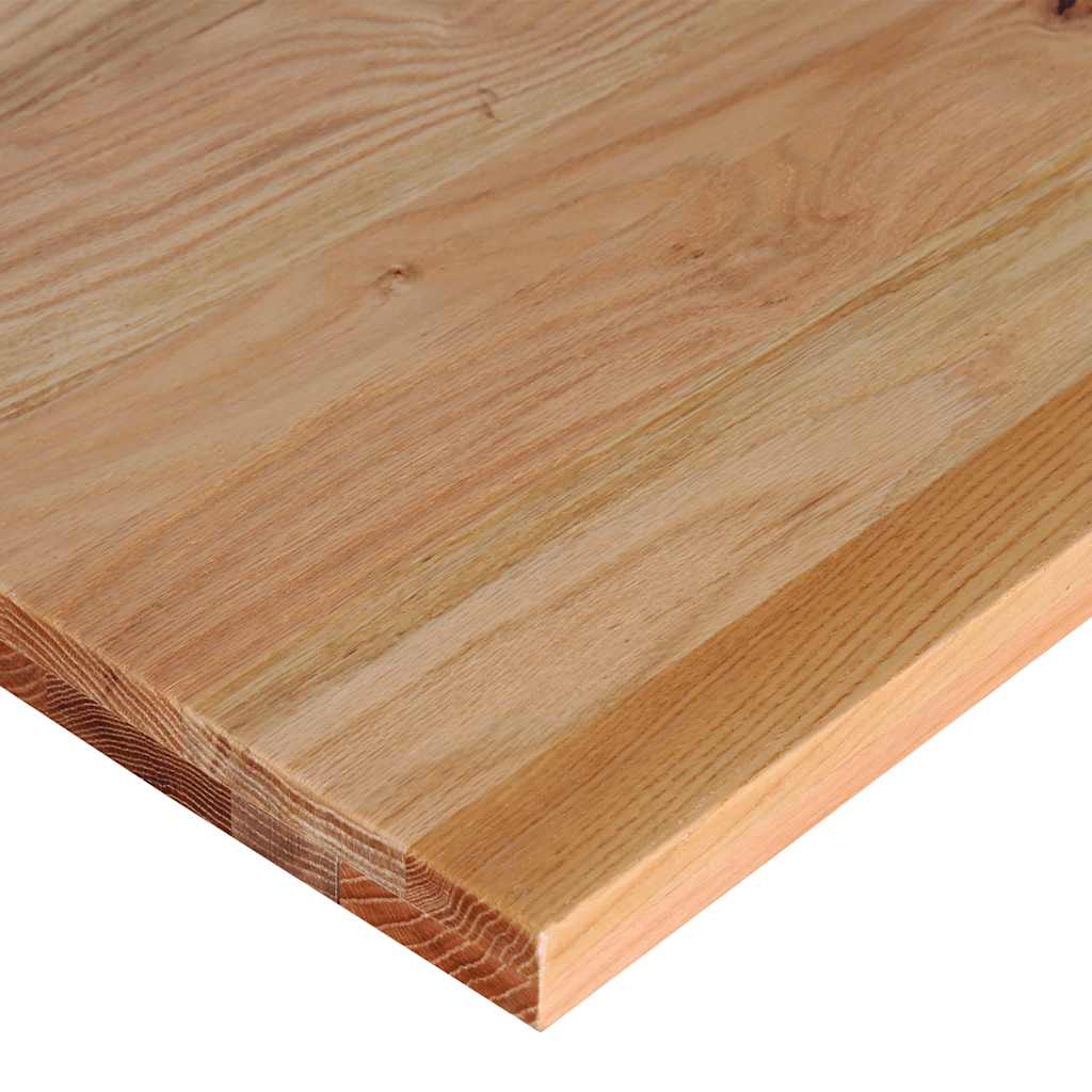 világosbarna tömör tölgyfa munkapad 100 x 60 x (71,5-98) cm