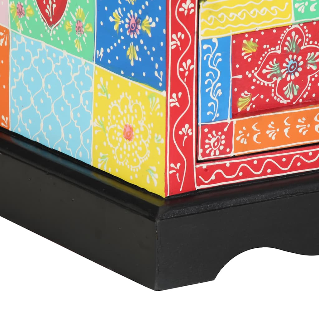 Éjjeliszekrény 2 pcs Sokszínű 40 x 35 x 45 cm tömör mangófa