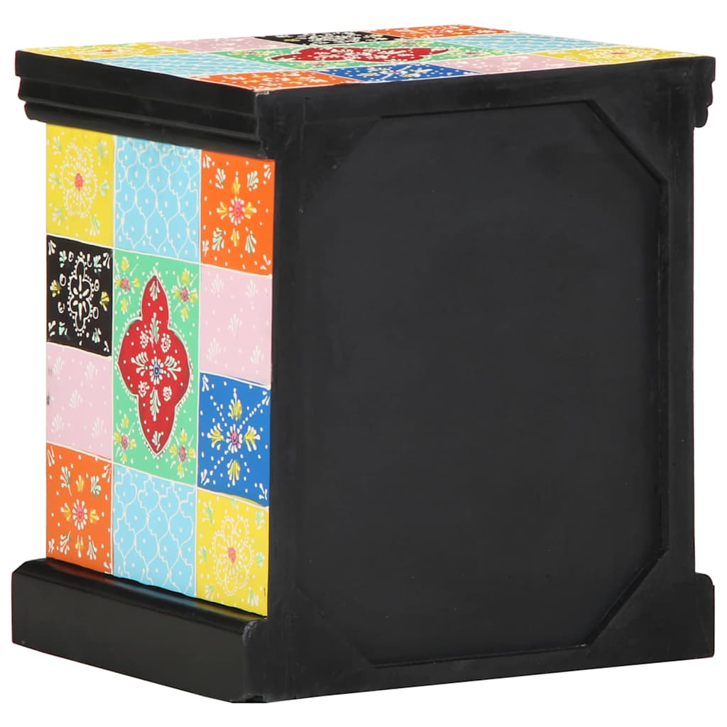 Éjjeliszekrény 2 pcs Sokszínű 40 x 35 x 45 cm tömör mangófa