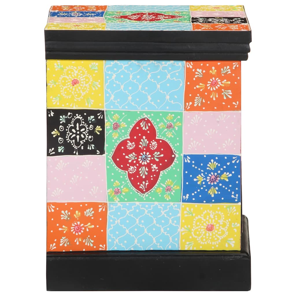 Éjjeliszekrény 2 pcs Sokszínű 40 x 35 x 45 cm tömör mangófa