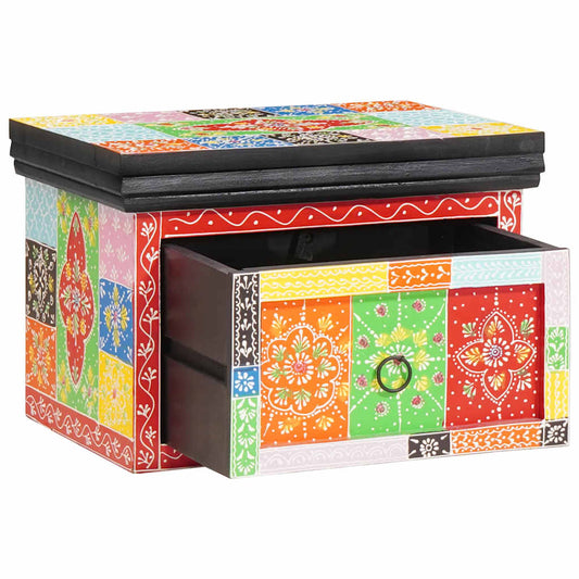 Éjjeliszekrény 2 pcs Sokszínű 40 x 30 x 28 cm Tömör mangófa