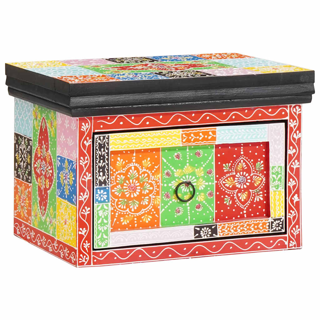 Éjjeliszekrény 2 pcs Sokszínű 40 x 30 x 28 cm Tömör mangófa