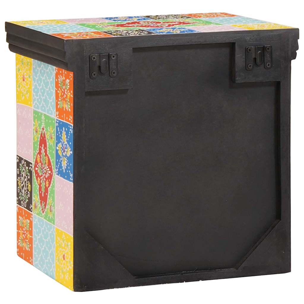 Éjjeliszekrény 2 pcs Sokszínű 40 x 30 x 40 cm Tömör mangófa