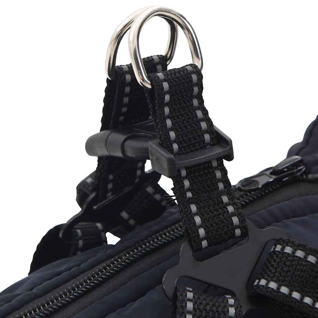 tengerészkék kutyakabát hámmal Vízálló fényvisszaverő L32