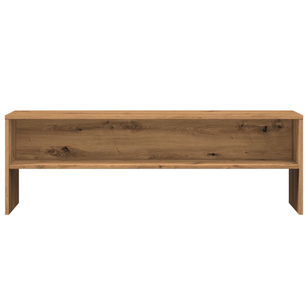 kézműves tölgy színű szerelt fa TV-szekrény 120 x 40 x 40 cm